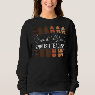 Camiseta Afro Orgulhento Professor negro Inglês Educador ne