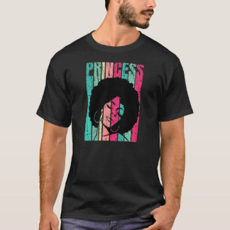 Camiseta Afro Princesa Africana Americana Cultura Negra