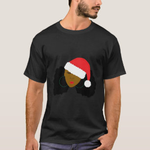 Camiseta Afro Puff Girl Santa Hair Natural Ho