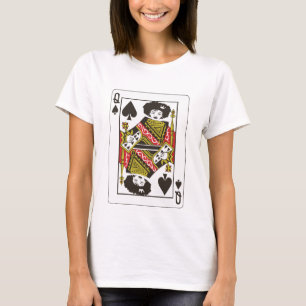 Camiseta Afro Rainha dos Espadas - Rainha Negra do Cartão 
