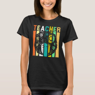 Camiseta Afro Retro Black History Month Black Woman Teache