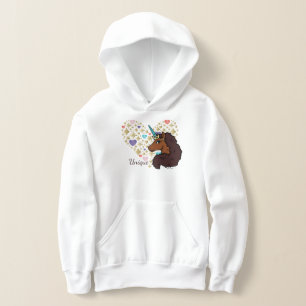 Camiseta Afro Unicorn   Design de Coração Único