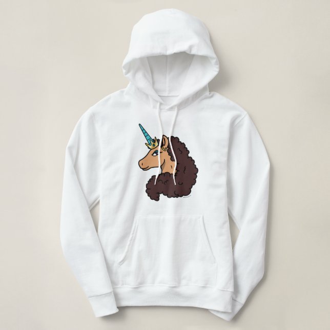 Camiseta Afro Unicorn | Divino (Frente do Design)