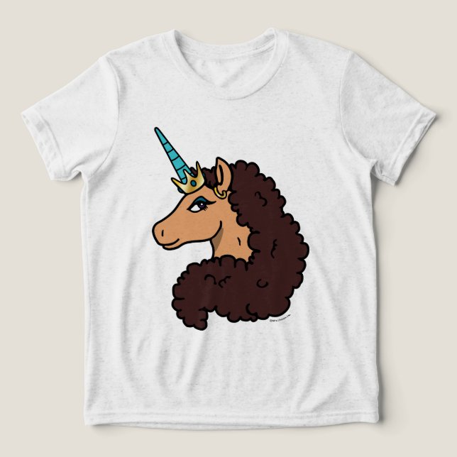 Camiseta Afro Unicorn | Divino (Design frontal)