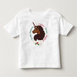 Camiseta Afro Unicorn Este é o Unicórnio de Feriado da Esta
