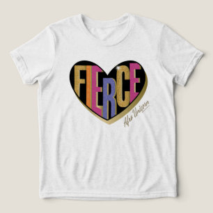 Camiseta Afro Unicorn Fierce Heart Design