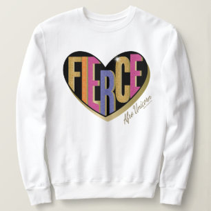 Camiseta Afro Unicorn Fierce Heart Design