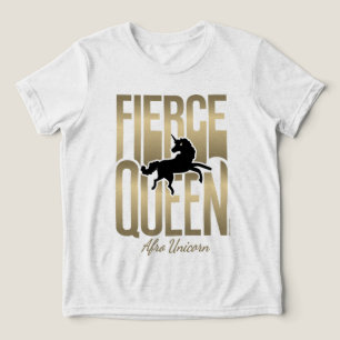 Camiseta Afro Unicorn Fierce Queen