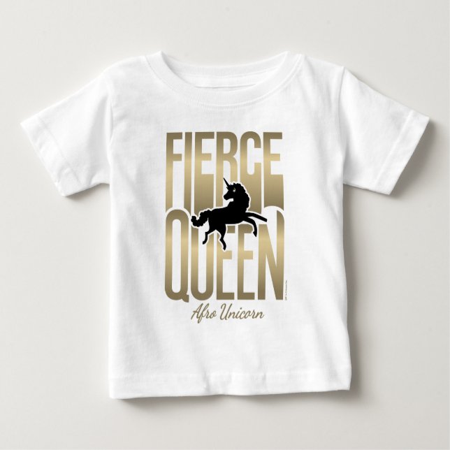 Camiseta Afro Unicorn Fierce Queen (Frente)