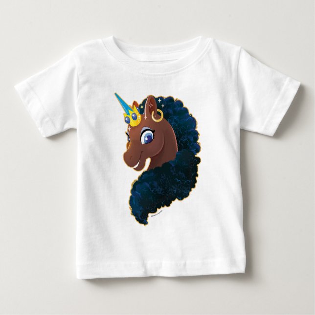 Camiseta Afro Unicorn | Magia (Frente)