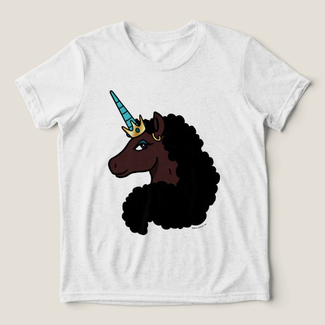 Camiseta Afro Unicorn | Magia (Design frontal)