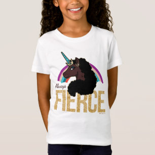 Camiseta Afro Unicorn   Magia - Sempre feroz