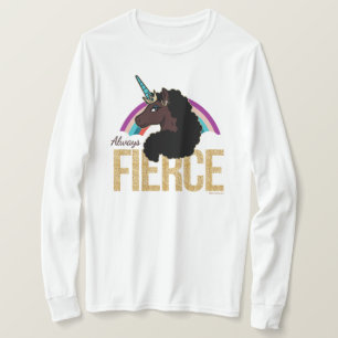 Camiseta Afro Unicorn Magia - Sempre feroz