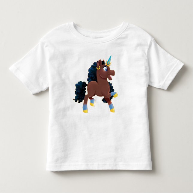 Camiseta Afro Unicorn | Magical Prancing (Frente)