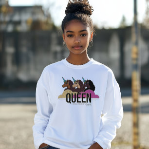 Camiseta Afro Unicorn Queen Trio Design
