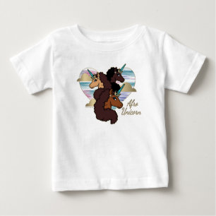 Camiseta Afro Unicorn Trio Heart Design
