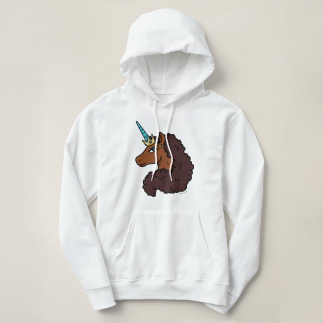 Camiseta Afro Unicorn | Único (Frente do Design)