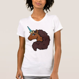 Camiseta Afro Unicorn   Único