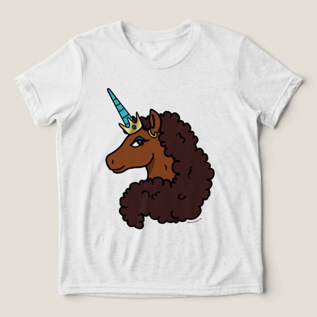 Camiseta Afro Unicorn | Único (Design frontal)