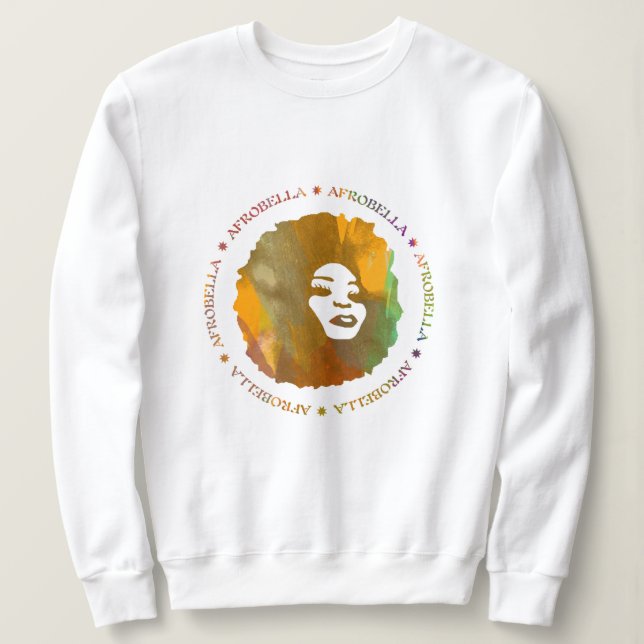 Camiseta Afrobella Long Sleeve (Frente do Design)