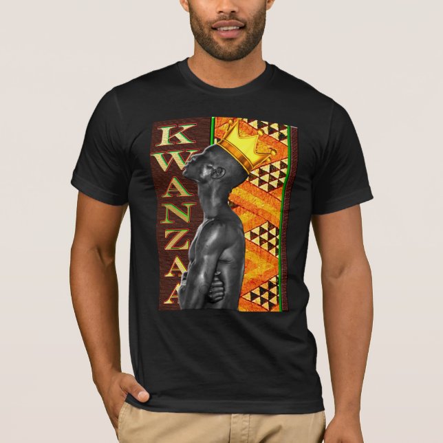 Camiseta Afrocentric Kwanzaa Impressão (Frente)
