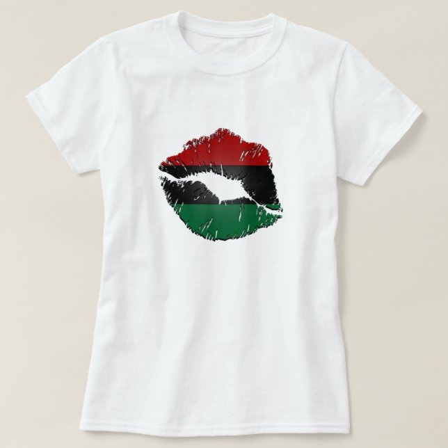 Camiseta Afrocentrica Lábios (Frente do Design)