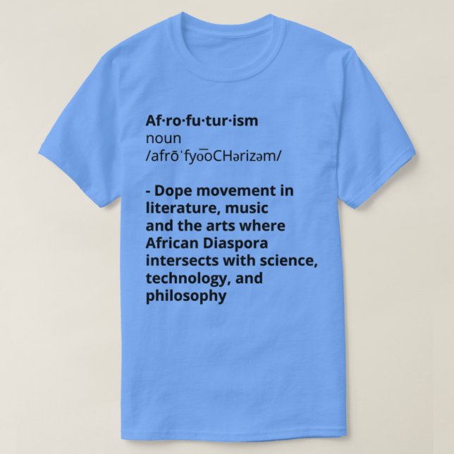 Camiseta Afrofuturismo  (Frente do Design)