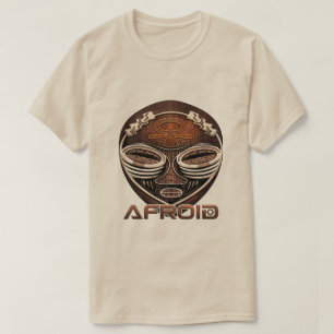 Camiseta Afroid - Afrofuturismo Máscara Africana Cibertriba