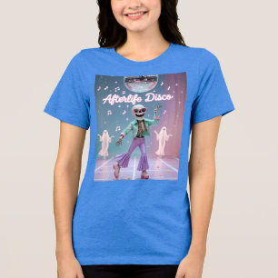 Camiseta Afterlife Disco – Dança Esqueleto Groovy em Pastel