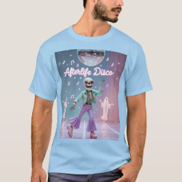 Camiseta Afterlife Disco – Groovy Skeleton Dance in Pastel 
