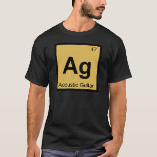 Camiseta Ag - Mesa Periódica de Química de Guitarra Acús