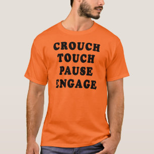 Camiseta Agacha-se a pausa do toque contrata