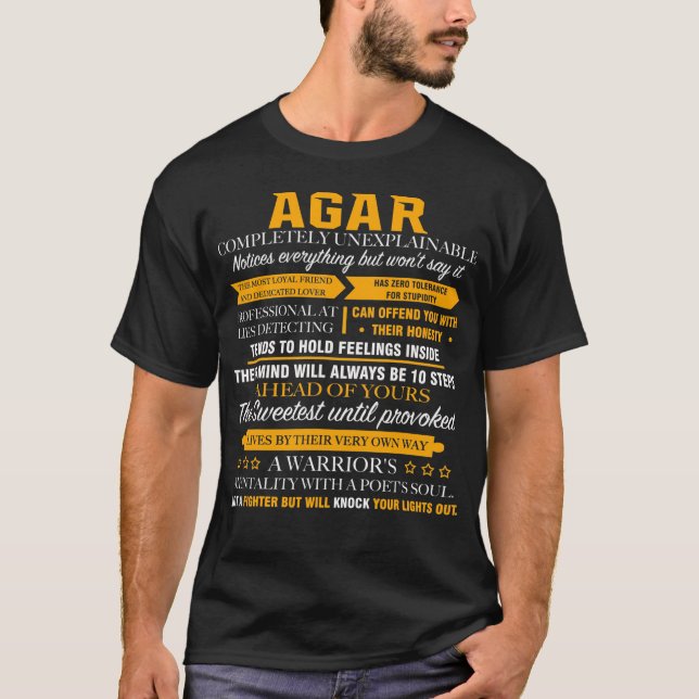 Camiseta AGAR completamente inexplicável (Frente)
