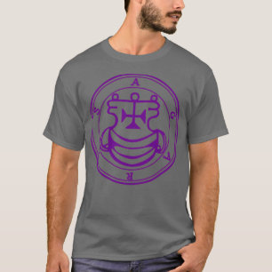 Camiseta Agares Sigil ensina línguas roxas