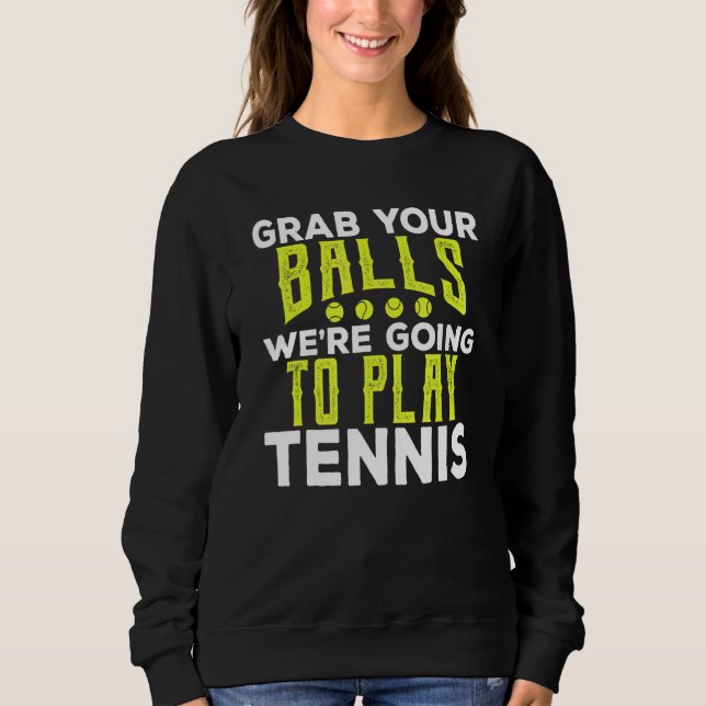Camiseta Agarra-Te Com O Tênis De Bolas De Esportes De Aniv (Frente)