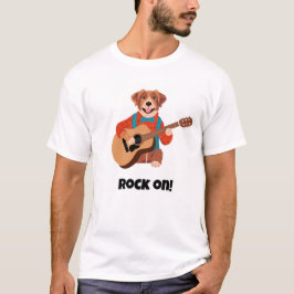 Camiseta agarrar! Cachorro Engraçado/Música