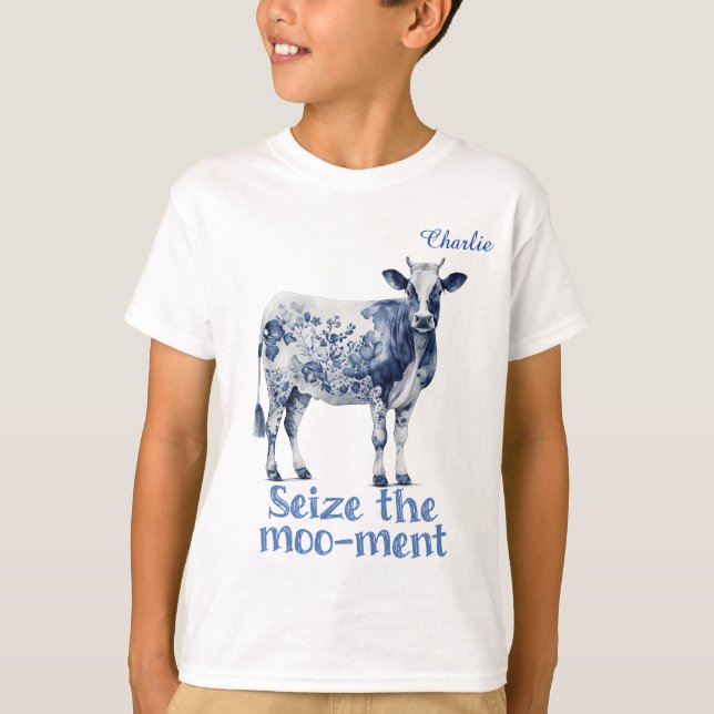 Camiseta "Agarre o Moo-ment" (Frente)