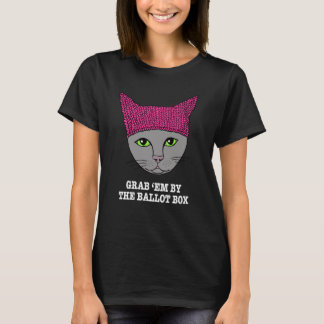 Camiseta Agarre-os pelo gatinho da urna de voto
