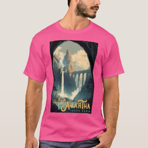 Camiseta Agartha Inner Earth - Viagens vintage de Poster
