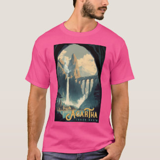 Camiseta Agartha Inner Earth - Viagens vintage de Poster