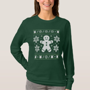 CAMISETA AGASALHO DE NATAL FEIO DE BISCOITO DE GENGIBRE NAT