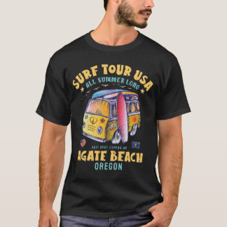 Camiseta Agate Beach Oregon Surf Tour pelos EUA