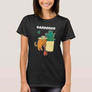 Camiseta Agave Succulent E Cat Gardener Coração Botânica