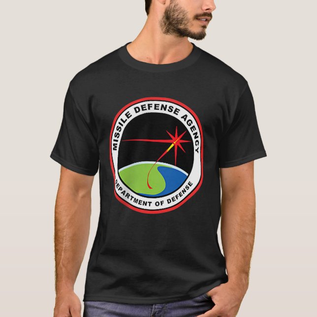 Camiseta  Agência de Defesa dos Mísseis DOD MDA Veteran For (Frente)