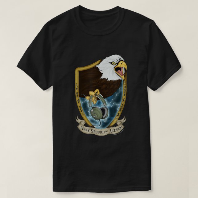 Camiseta Agência de Segurança do Exército do ASA (Frente do Design)