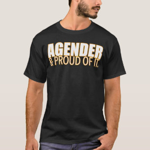 Camiseta Agendador E Orgulhoso Da Identidade De Gênero Da T