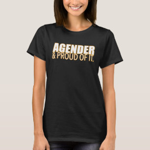 Camiseta Agendador E Orgulhoso Da Identidade De Gênero Da T