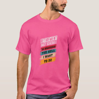 Camiseta Agendamento Diário de Aposentação