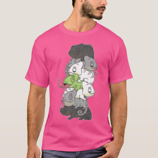 Camiseta Agender Flag Pride Mês Lgbtq Agender Chameleon