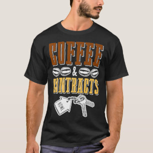 Camiseta Agente Comercial Funny Imóveis Agente Café Coffee